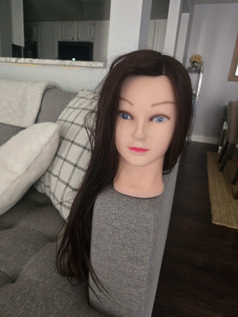 Cosmetology Mannequin Head With Hair attached